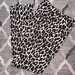J. Crew Remi Pant in Leopard Print (Size 6 Tall)